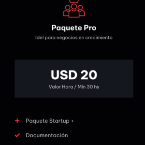 Desarrollo de Softwate – Paquete Pro